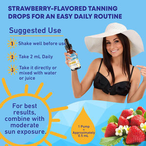 Gotas Autobronceadoras con Fórmula Personalizada OEM, Líquido <span class=keywords><strong>Oral</strong></span> para Bronceado sin Sol, Gotas Autobronceadoras para Adultos, Tono de Piel Radiante Natural - Product Image 6