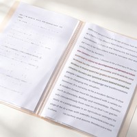 Porte-documents A4 personnalisé avec logo, en PP, pour documents de bureau, de finance et partitions musicales, organiseur de feuilles mobiles, classeur de rangement pour examens étudiants