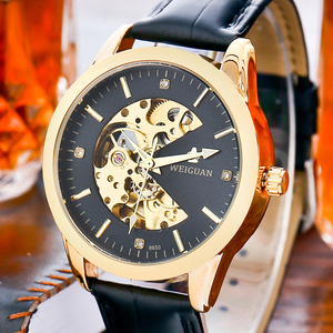 <span class=keywords><strong>Montre</strong></span> mécanique automatique tendance de style coréen 2025, en acier inoxydable, pour homme, tourbillon creux, résistante à l'eau, métal acrylique - Product Image 4