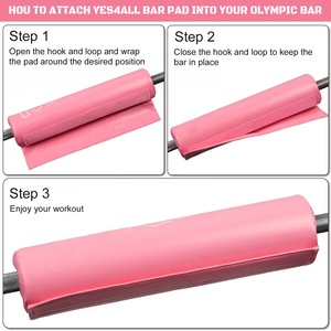 VIGFIT Cuscinetto <span class=keywords><strong>per</strong></span> Bilanciere Multicolore con Logo Personalizzato <span class=keywords><strong>per</strong></span> Hip Thrusts da Donna, Protezione Spalle <span class=keywords><strong>per</strong></span> Sollevamento Pesi - Product Image 3