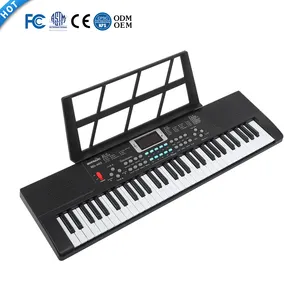 BD mikrofon portabel musik 61 tombol Keyboard elektronik, mikrofon Demo lagu Mode Pengajaran Organ elektronik