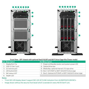 Servidor en Torre Proliant ML110 Gen11, Procesador Xeon, PCIe 5.0, 1TB, Memoria RAM DDR5, en Stock - Product Image 2