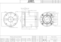 Joint rotatif à anneau collecteur YL YL-AR20HM-2 pour cylindre, 2 entrées, 2 sorties latérales, air M5, ouverture 20 mm, diamètre extérieur 56 mm