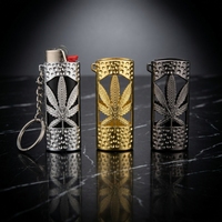 Étui pour briquet J6, feuille creuse, coque de protection pour briquet, accessoires de fumeur créatifs personnalisés