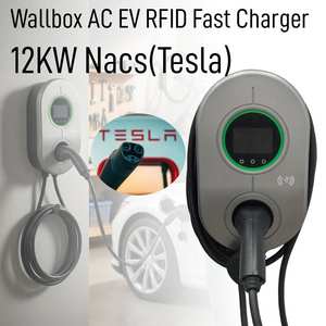 เครื่องชาร์จรถยนต์ไฟฟ้า Longood 3 เฟส แบบติดผนัง ความเร็วสูง 12KW AC NACS พร้อมระบบ Smart WIFI/APP รุ่นปี 2026 <span class=keywords><strong>ราคา</strong></span>โรงงานสำหรับใช้ในบ้าน รองรับกระแสไฟ 48A มาตรฐาน CE - Product Image 1