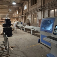 Scanneur Défauts Bois Massif Haute Vitesse Scie Tronçonnage Optimisée Machine Coupe Transversale Automatique pour Bois