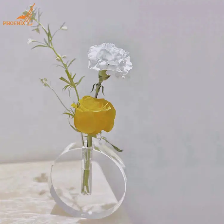 Современная оптовая продажа, маленькие цветочные бутоны, рождественский подарок, круглая кристаллическая стеклянная ваза для цветов K9 для украшения дома и свадьбы