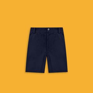 Shorts de costume <span class=keywords><strong>bleu</strong></span> <span class=keywords><strong>marine</strong></span> pour garçons, longueur genou 5 pouces, uniforme scolaire, pantalon de performance - Product Image 4