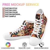 Chaussures en toile montantes personnalisées avec logo imprimé sur demande, OEM ODM, baskets décontractées avec nom d'équipe personnalisé FN024-26025033-3
