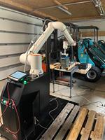 Système de palettisation par convoyeur avec cobot industriel 6 axes, haute précision, faible coût, fiable, automatisation industrielle directe