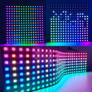 Màn hình ma trận LED Pixel Dc5v Ws2812b 8x8 8x16 8x32, hiệu ứng lập trình hoạt hình, màn hình màu đầy đủ, đèn dải LED Pixel điều khiển được từng điểm ảnh - Product Image 5