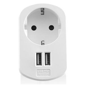 Cargador de 2 puertos USB, 3.1A, ideal para cargar múltiples dispositivos simultáneamente, compatible con smartphones y otros. - Product Image 1