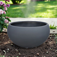Grande cuvette de jardinière en béton GFRC GRC personnalisée de l'usine Foshan Utilisation industrielle commerciale Jardin Maison Pépinière-Option de suspension au sol