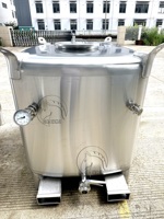 Réservoir à vin carré de 1500L 400 gallons en acier inoxydable pour stockage en cube empilable portable et réservoir IBC
