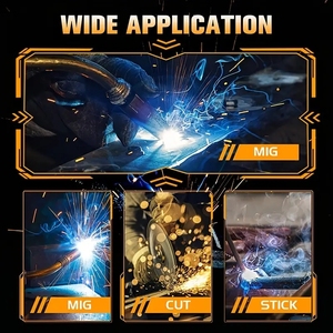 Casco de Soldadura Solar con 2 Sensores de Arco, Pantalla Amplia 4/9-13, TIG MIG, Batería Reemplazable, Fuente de Alimentación Dual Solar y de Batería - Product Image 3