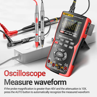 AOS02 48 MS/s tingkat Sampling 10MHZ Bandwidth Analog mendukung penyimpanan bentuk gelombang osiloskop Digital Transistor Multimeter uji