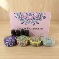 Kit de fabrication de bougies DIY, ensemble de démarrage avec cire de soja pour débutants, artisanat à domicile, aromathérapie, fournitures cadeaux, fabrication artisanale, naturel, créatif