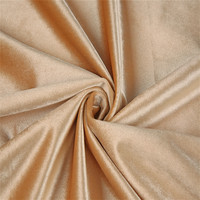 Tissu d'ameublement en velours pelucheux tricoté de qualité supérieure, écologique, imperméable, ignifuge, extensible, occultant, uni, teint