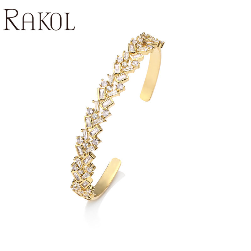 Gold plating clear stone