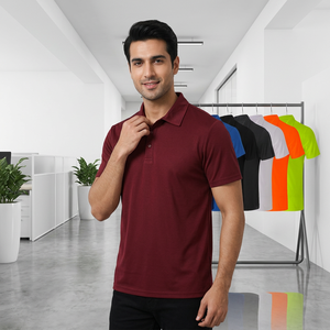 Polo de sport à séchage rapide 2024, 100% polyester respirant, logo personnalisé brodé, pour polo de golf doux, polos pour hommes - Product Image 1