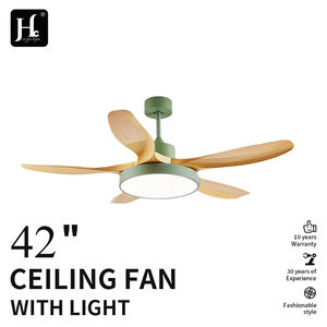 Ventilateur de plafond LED à cinq pales, style nordique, spectre complet, pour salle à manger, salon, chambre, ventilateur à fréquence variable, luminaire suspendu - Product Image 2