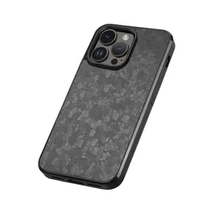 Accept custom cover carbon fiber mobile phone case design with dummy face texture carbon fiber mess by hand knitting for iPhone