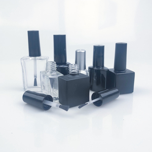 Envase Cosmético Personalizado de 10 ml y 15 ml, Botella de Vidrio Cuadrada o Redonda Vacía para Esmalte de Uñas con Pincel - Product Image 1