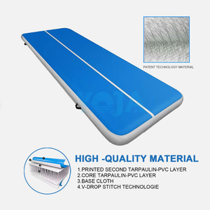 8m/10m/12m/15m/<span class=keywords><strong>20m</strong></span> Tapis de gymnastique gonflable en PVC écologique Logo personnalisé d'usine Pliable Tumbling Air Floor <span class=keywords><strong>Airtrack</strong></span> - Product Image 6