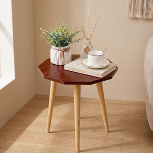 Modern Octagonal Wooden Side <b>Table</b> Solid Wood <b>Legs</b> Nordic Minimalist Eco-Friendly Handmade <b>Coffee</b> <b>Table</b> Living Room Furniture - Product Image 5