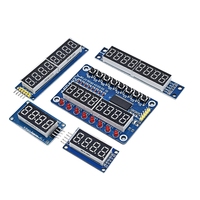 TM1637 4 Tampilan Tombol MAX7219 Tabung LED Digital 8-Bit 74HC595 Modul Tampilan Tombol Tm1638