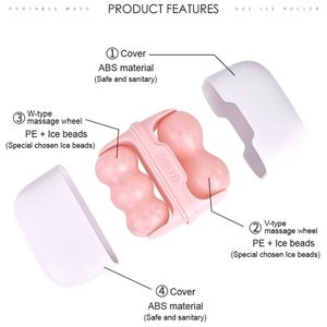 Custom logo Home Fitness Use Ice Roller Face Body Massager Facial Massage <b>Instrument</b> - Product Image 3