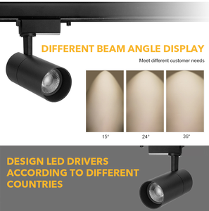 10W 20W 220 volt hiện đại màu đen trần cửa hàng theo dõi ánh sáng trong Dimmable lõm dẫn theo dõi hệ thống chiếu sáng 30W - Product Image 3