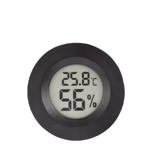 Mini Termómetro Higrómetro Digital Redondo, Monitor de Temperatura y Humedad Interior/Exterior, de Plástico, para Montar en la Pared, Funciona con Batería - Product Image 5