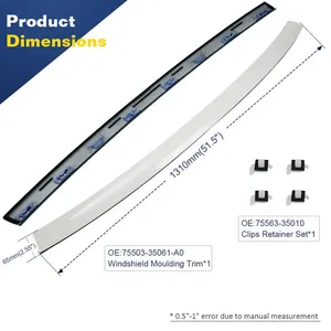 Moulure de garniture supérieure de pare-brise StarNav pour Cruiser 2007-2014, garniture extérieure supérieure de pare-brise avant - Product Image 1
