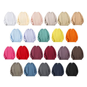 Sweatshirts de haute qualité avec logo personnalisé Sweat-shirt uni à manches longues et col rond en éponge française pour hommes - Product Image 2