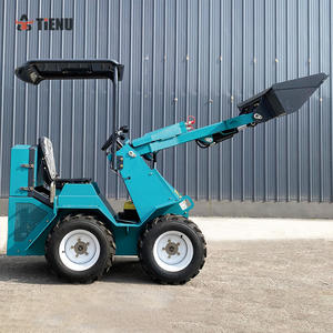 Hochwertiger 1,2-Tonnen-Kompaktlader Kleiner Radlader Baggerlader mit Funktionen für Bau und Landschaftsgestaltung Motorantrieb - Product Image 1