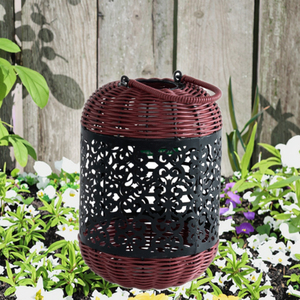 Faroles de Jardín Tejidos de Diseño Clásico y Decoración Antigua, Farol Colgante Tejido a Mano - Product Image 2