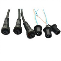 Câble adaptateur étanche IP68 en cuivre Xiangqian M12005 3P 4 broches, connecteur d'alimentation pour driver LED mâle-femelle avec boîtier en PVC