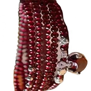 Rosso <span class=keywords><strong>Granato</strong></span> Dell'argento Sterlina 925 Donne Regalo Braccialetto Della <span class=keywords><strong>Pietra</strong></span> <span class=keywords><strong>Preziosa</strong></span> - Product Image 4