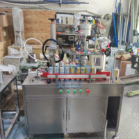 Type d'automation trois-en-un d'acier inoxydable machine de remplissage gonflable d'agent d'aérosol de jet cosmétique d'azote facultatif