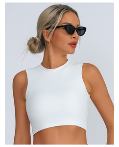 Soutien-gorge de sport <span class=keywords><strong>dos</strong></span> croisé sans bretelles rembourré maintien élevé séchage rapide Spandex/Nylon Vêtements de sport Yoga - Product Image 5