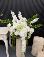 Boule de fleurs artificielles réalistes pour mariage, boule de fleurs élégante verte, centre de table, décoration florale pour événements de mariage