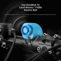 Bocina eléctrica para bicicleta, carga USB, resistente al agua, 110dB, accesorios de engranaje fijo, equipo de ciclismo, bicicleta de montaña Universal