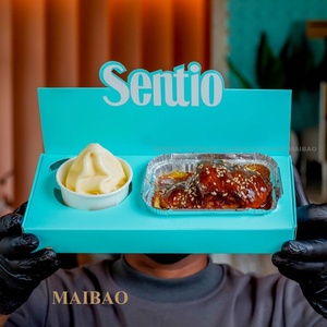 Boîtes d'emballage personnalisées <span class=keywords><strong>Mini</strong></span> Brigadeiro Chocolat Viande Tarte aux pommes avec fenêtre - Product Image 3