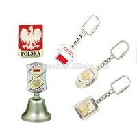 Porte-clés voiture mignon personnalisé Pologne Souvenirs Brelok porte-clés fantaisie porte-clés j'aime la Pologne porte-clés pour les voyageurs