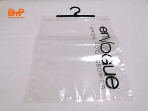 Sac à fermeture éclair en plastique avec Logo personnalisé pour vêtements, pochette à fermeture éclair pour maillots de bain - Product Image 2