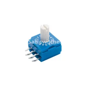 High Quality R9 Series Rotary Coded Switch 0, 1, 3, 7, 1A, 2A, 7A Rotor Style Rotary Dip Switch