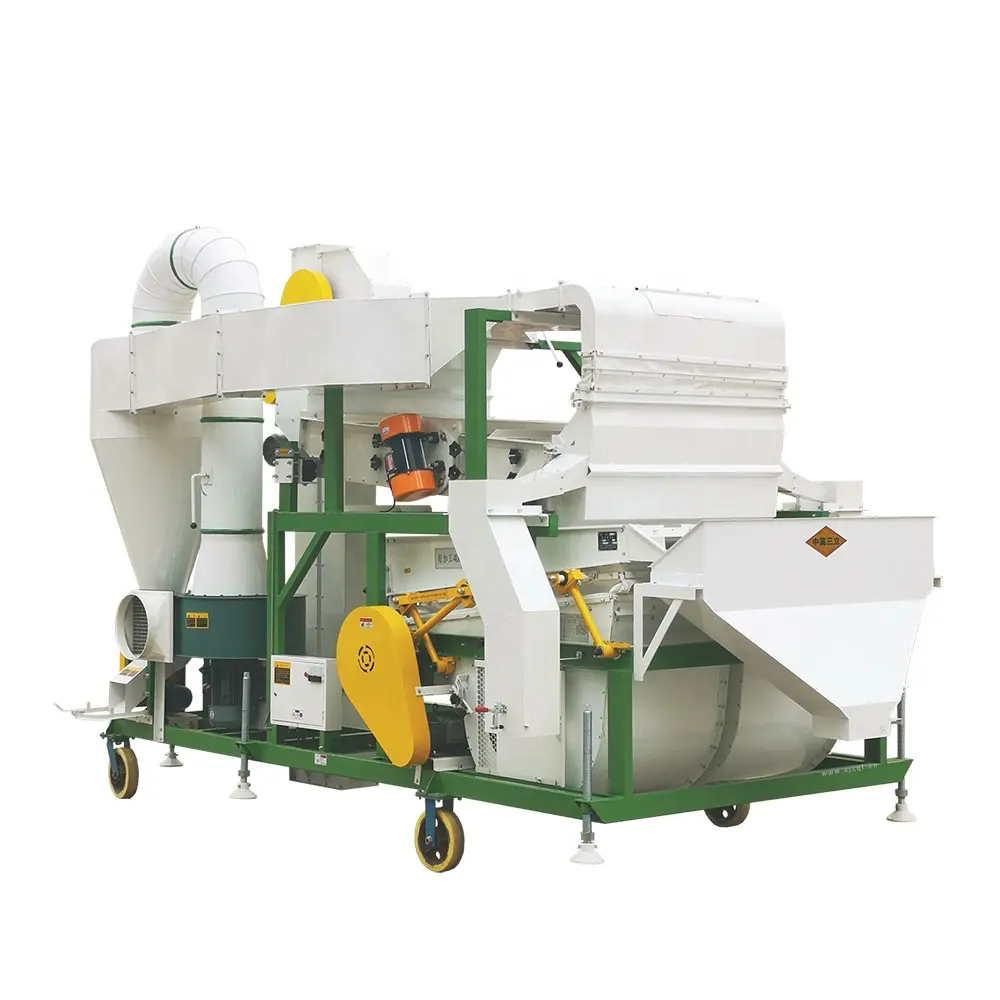 5XFZ-20 참깨 밀 옥수수 수수 씨앗 용 중력 분리기가있는 조합 씨앗 세척 기계