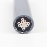 Haute qualité LIBIN NBR-JTVP 12C 0.5sqMM conducteur en cuivre PVC isolé blindé câble de chaîne de traînée-40C ~ + 105C pour lourd