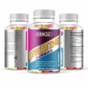 Suplemento de preentrenamiento de etiqueta privada Creatina Monohydraat Energie Gummy Creatine Gummies Voor Spiergroei Pillen Vitamin - Product Image 3